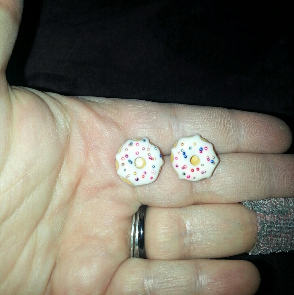 Donut earrings